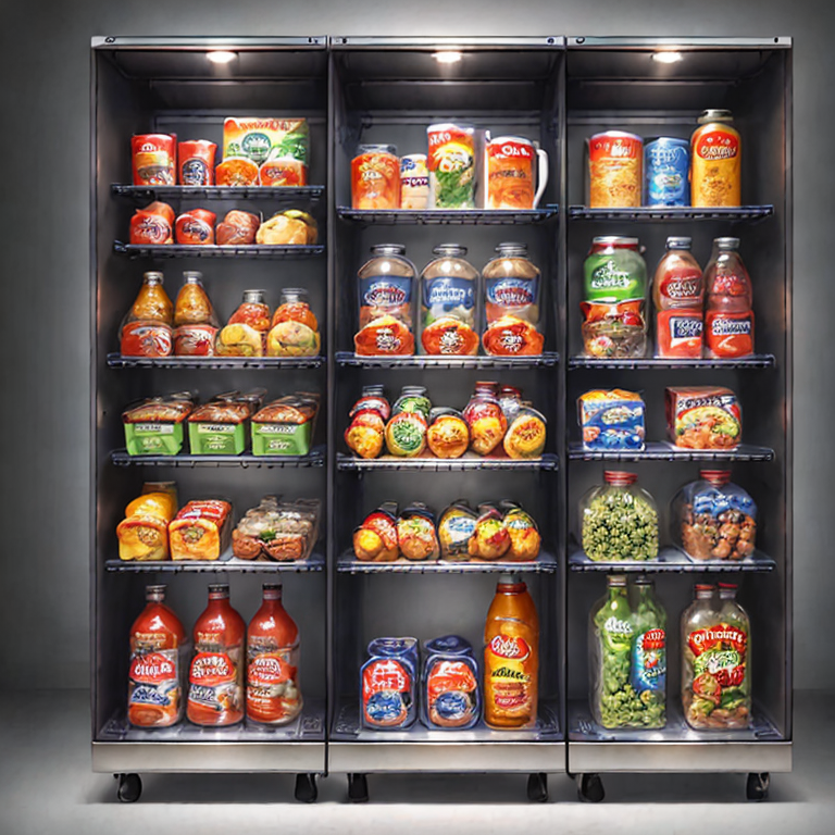 An appliance or compartment which is artificially kept cool and used to store food and drink